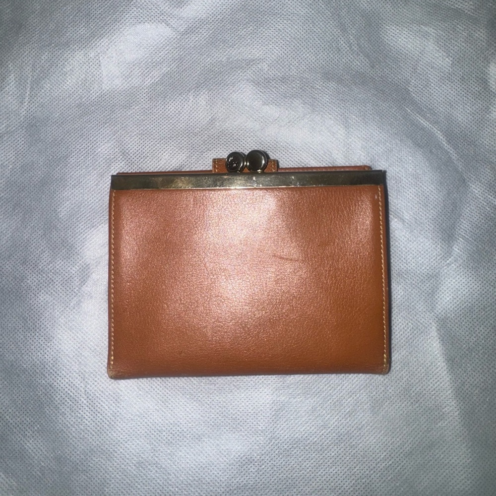 Loewe Tan Leather Wallet with Gold Accent - Picture 10 of 11